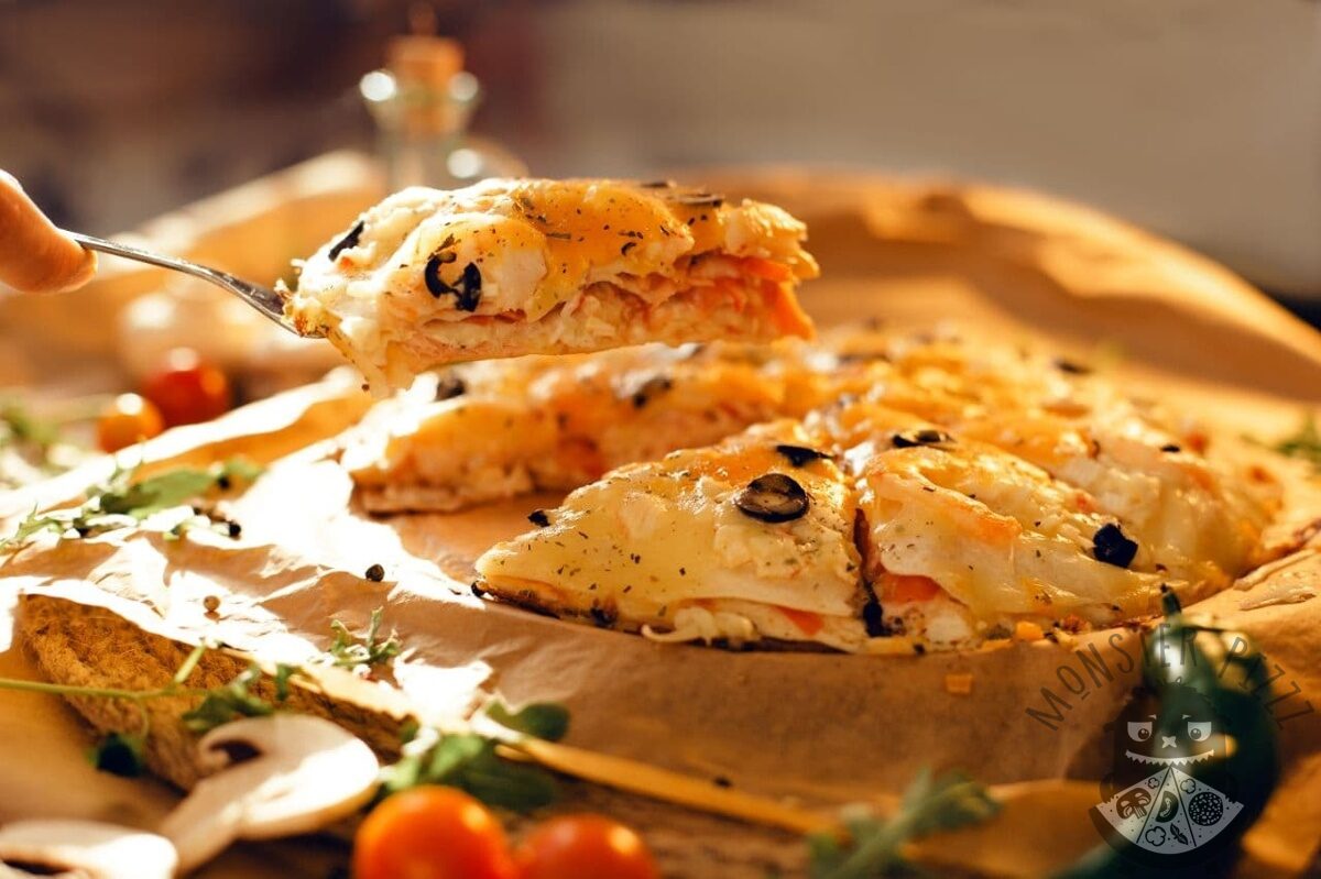 Пицца с морепродуктами (1130г.)