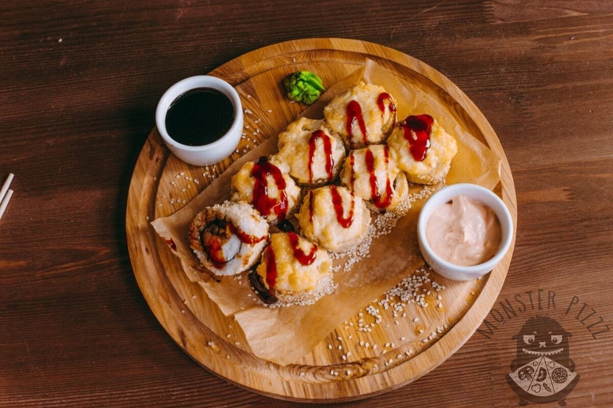 Ролл с лососем и тунцом (400г.)